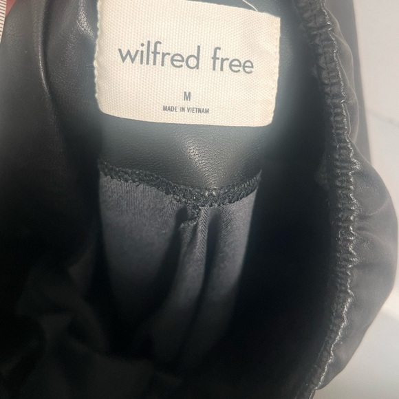 Aritzia Wilfred Free Daria Pant High-waisted Vegan Leather Leggings Size M - Picture 4 of 5